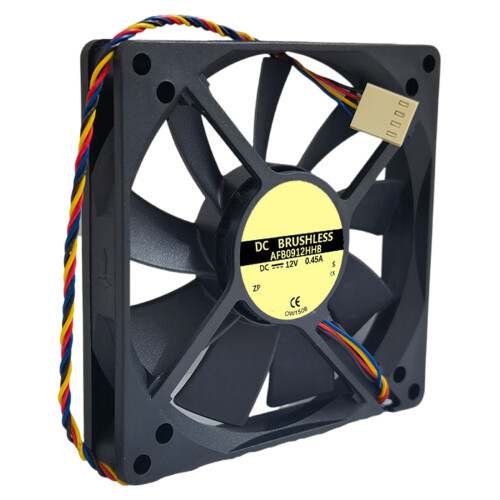 Advanced 90mm PWM Case Fan with 0.45A Current and 4ms Airflows