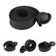 Expandable Black Fishing Rod Cover 190cm, Mesh Sleeve Protector
