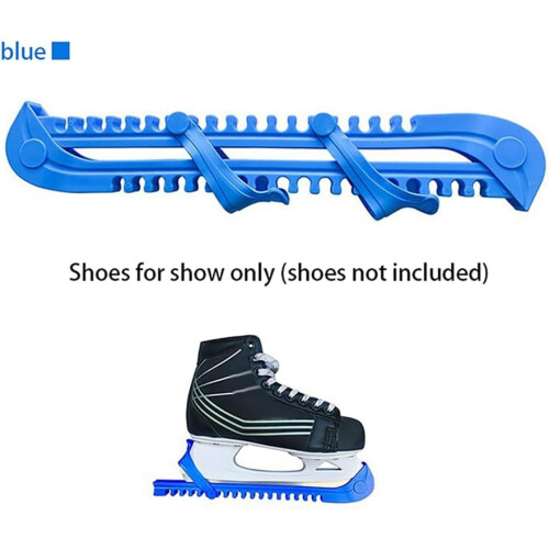 Shoes Guards Adjustable Protective Case Blade Sleeve Plastic Blue 2PCS 2