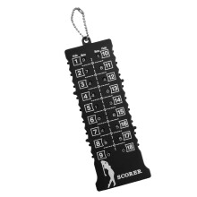 Golf Score Counter 18Hole Handheld Clickers Strokes Counter Score Indicator Black Scorekeeper
