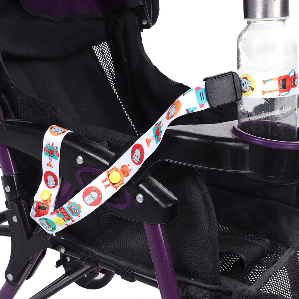2.5cm Baby Feeding Bottle Strap Adjustable Tether Toy Dinosaur Zebra