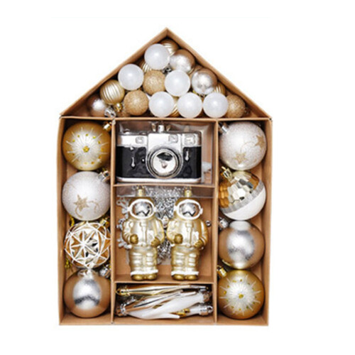 Weihnachtskugel-Ornament, 70 Stück/Box, bunt, für-Stil 1