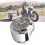 Motorcycle Handlebar Clock Aluminium Alloy Chrome Plating 4.5cm 7