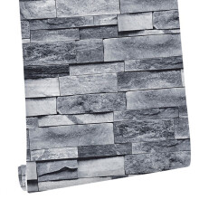 Self Adhesive 3D Brick Wallpaper 45cm x 6m Wall Sticker PVC Design