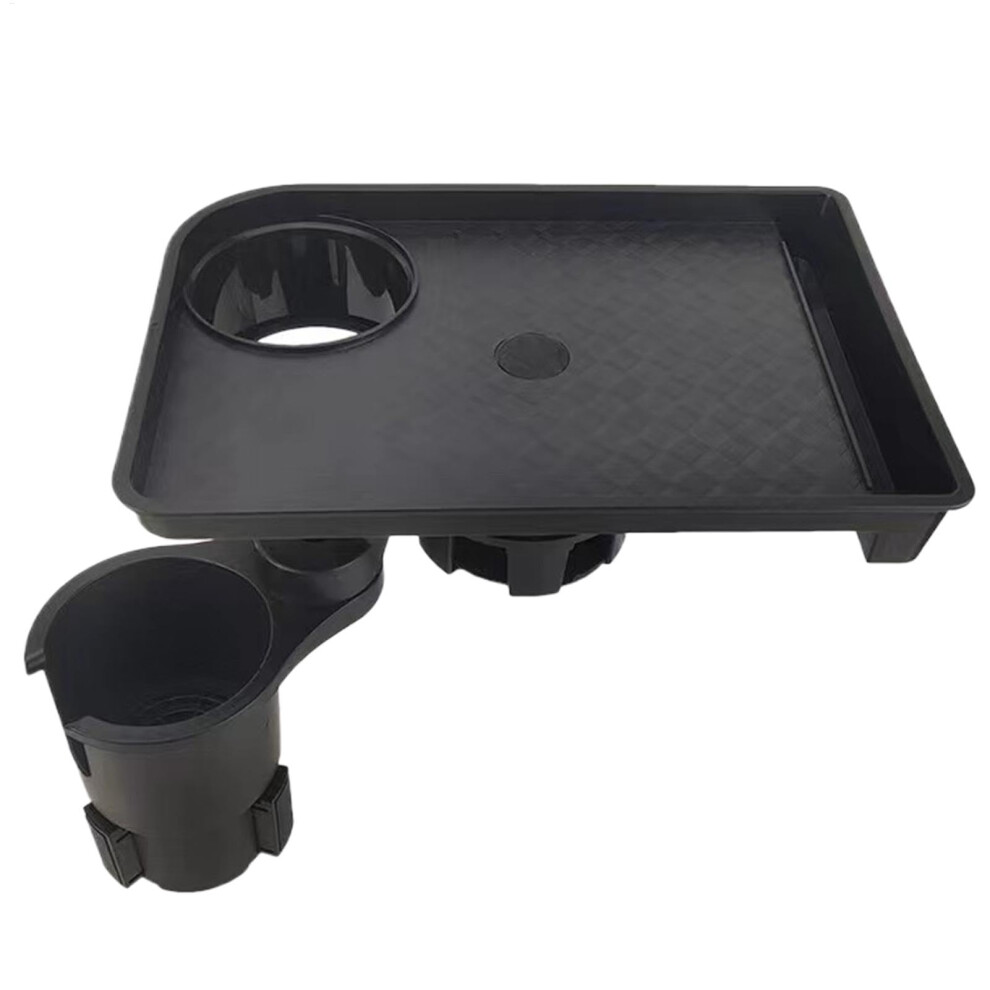 Car Cup Holder Expander, Expandable Console Drink Tray And Storage Organizer, Console Cup Table With Universal Fit Sedan 9323874089447