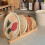 Vertical Pine Wood Dish Drying Rack with 6 Grids, Stable Base 1