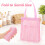 Quick Drying Shower Pack With Hook Designs for Swim Gear- Pink 5