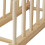Vertical Pine Wood Dish Drying Rack with 6 Grids, Stable Base 9