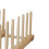 Vertical Pine Wood Dish Drying Rack with 6 Grids, Stable Base 7