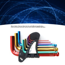 9Pcs Metal Hex Wrench Set Ball End Long Arm Repair Tool BH 205-HM
