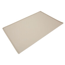 Auslaufsichere Silikon Haustiermatte groß Waschbar Rutschfest Wasser und Futter beige