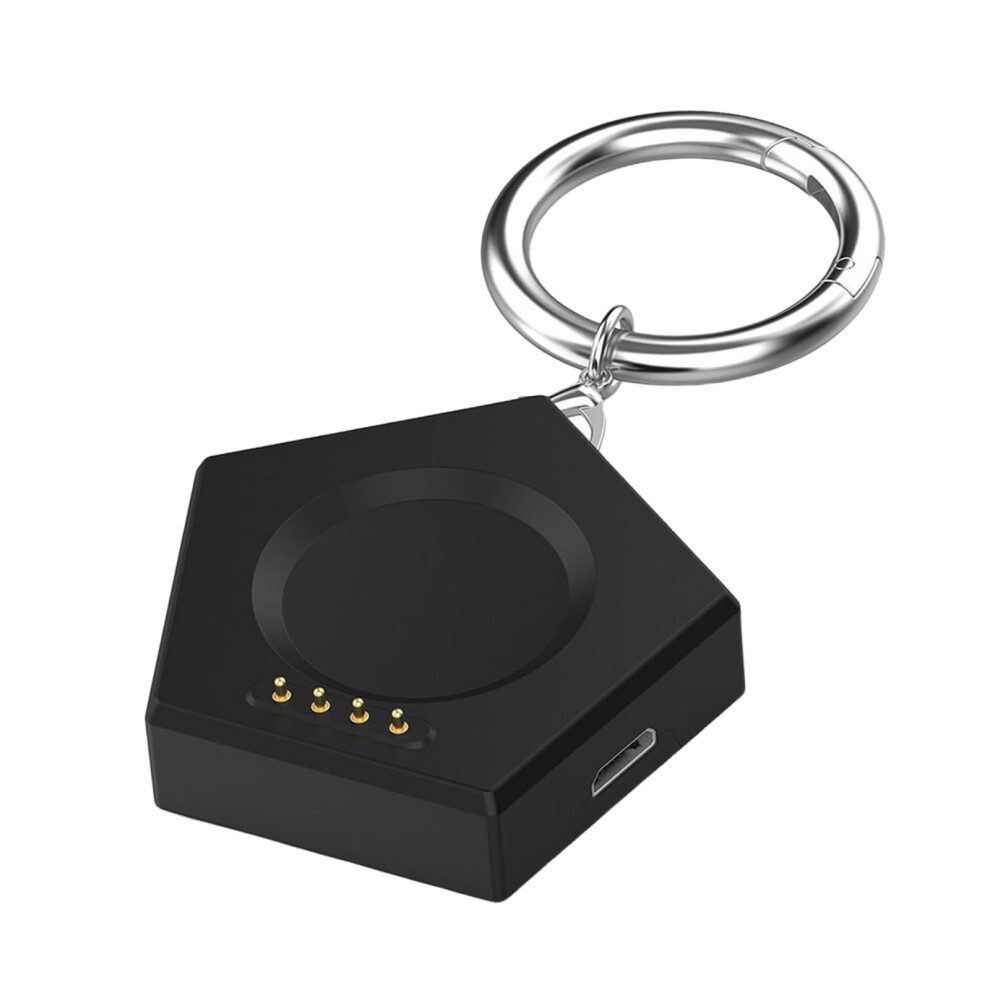 Upgrades Smartwatch Charges Dock With Keychain Attachment, Usbc & Usba Quick Charge For Watch Compact Black 9339159354469