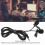Black Double Head Lavalier Lapel Microphone - Omnidirectional, No Driver Needed 10