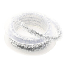 4.92Ft Tinsel Garlands Christmas Tinsel Garland for-Silver