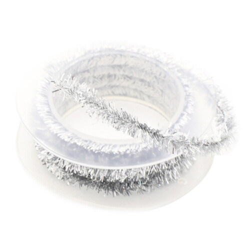 4.92Ft Tinsel Garlands Christmas Tinsel Garland for-Silver