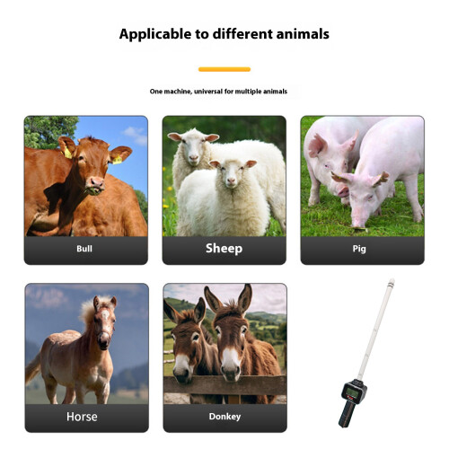 Ergonomic Probe Livestock Reproduction Tool LCD Display For 2