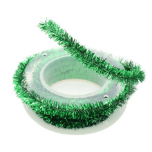 4.92Feet Christmas Foil Tinsel Garland Christmas Tree-Green