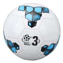 PVC-Fußball Größe 3, 280 g, Schwarz/Weiß für Kinder