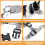 Breathable Adjustable Dog Muzzle for Outdoor Training & Biting Gray XS 6