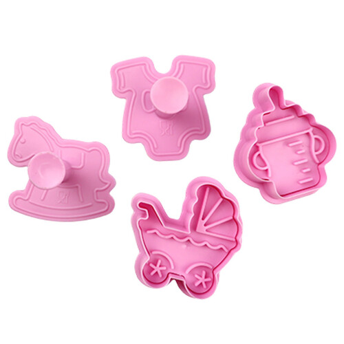 Timbres à biscuits en forme de poussettes et de bouteilles, 1