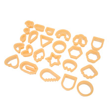 24pcs Polymer Clay Cutters for Earrings DIY Thickened Edge Food Safe Orange Set