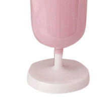 Pink Tulip Shape Pen Holder – Large Capacity Plastic Office & Study Decor