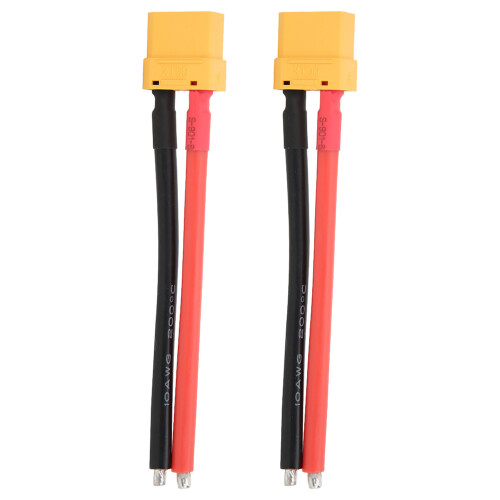 XT90 männlich 12AWG 110mm Silikonkabel Schwarz/Rot