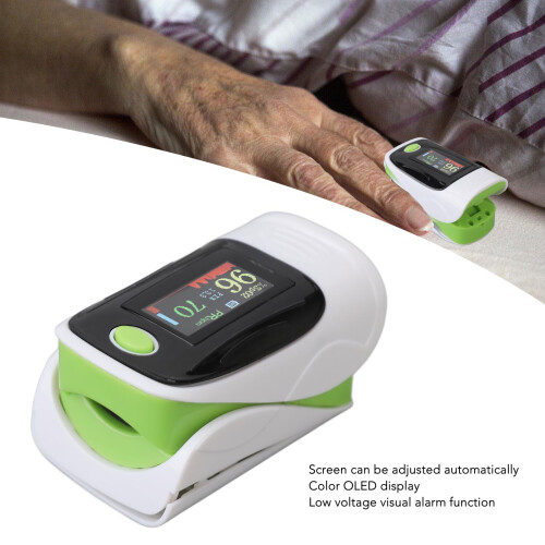 Pulsoximeter am Fingertipp 2xAAA tragbares OLED grün 2