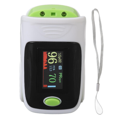 Pulsoximeter am Fingertipp 2xAAA tragbares OLED grün 1