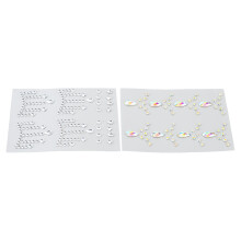 2 Sheet Teardrop Rhinestone Face Sticker DIY Eye Makeup Decoration