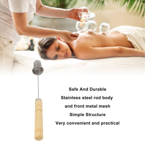 Universal Fire Cupping Torch with Durable Metal Mesh & Ergonomic Handle 2
