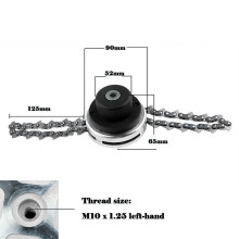 Steel Cordless Weed Trimmer Head - Black, 9x7cm, 25.4mm Thread