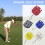 golf shot counter Dual Player Scoring System Mini Golf Core Counter, Golf Score Keeper Dial Reset Tool Key Chain Black 2