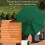 Grand parasol d'extérieur de durabilité de conception-Vert foncé 6