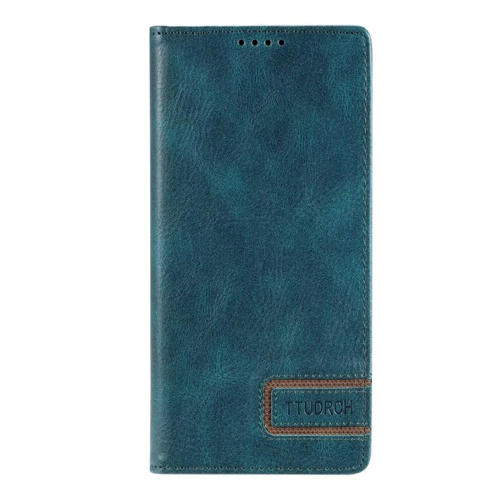 Smooth Leather Flip Wallet Folio Case For Motorola Moto G30, Shockproof Tpu Bumper, Magnetic Stand, Card Slots, Green 9323874094922