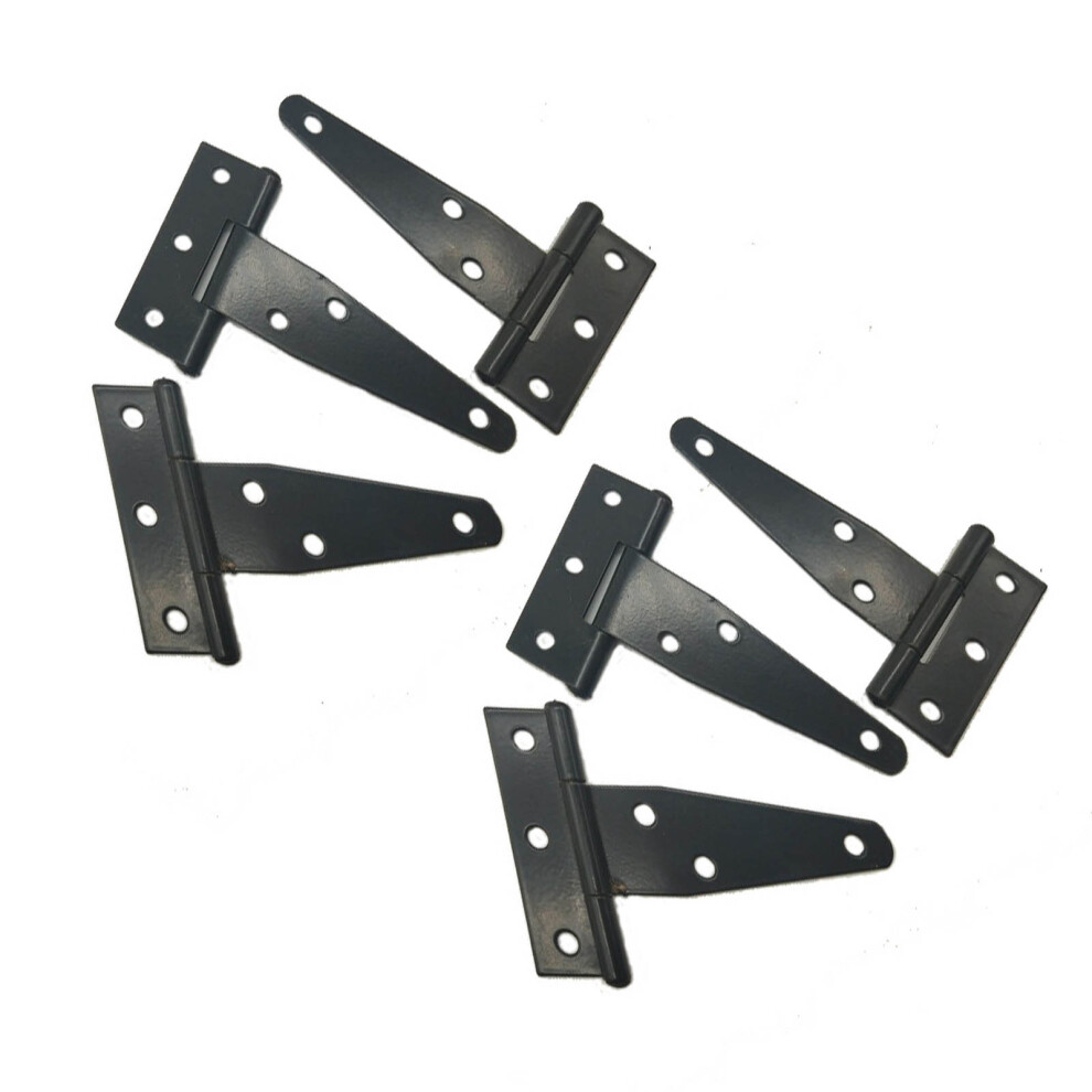 6 pcs 7.9in Galvanized Iron T Hinge with Slotted Triangular Design-image-OPC-PN6MQ89-NEW