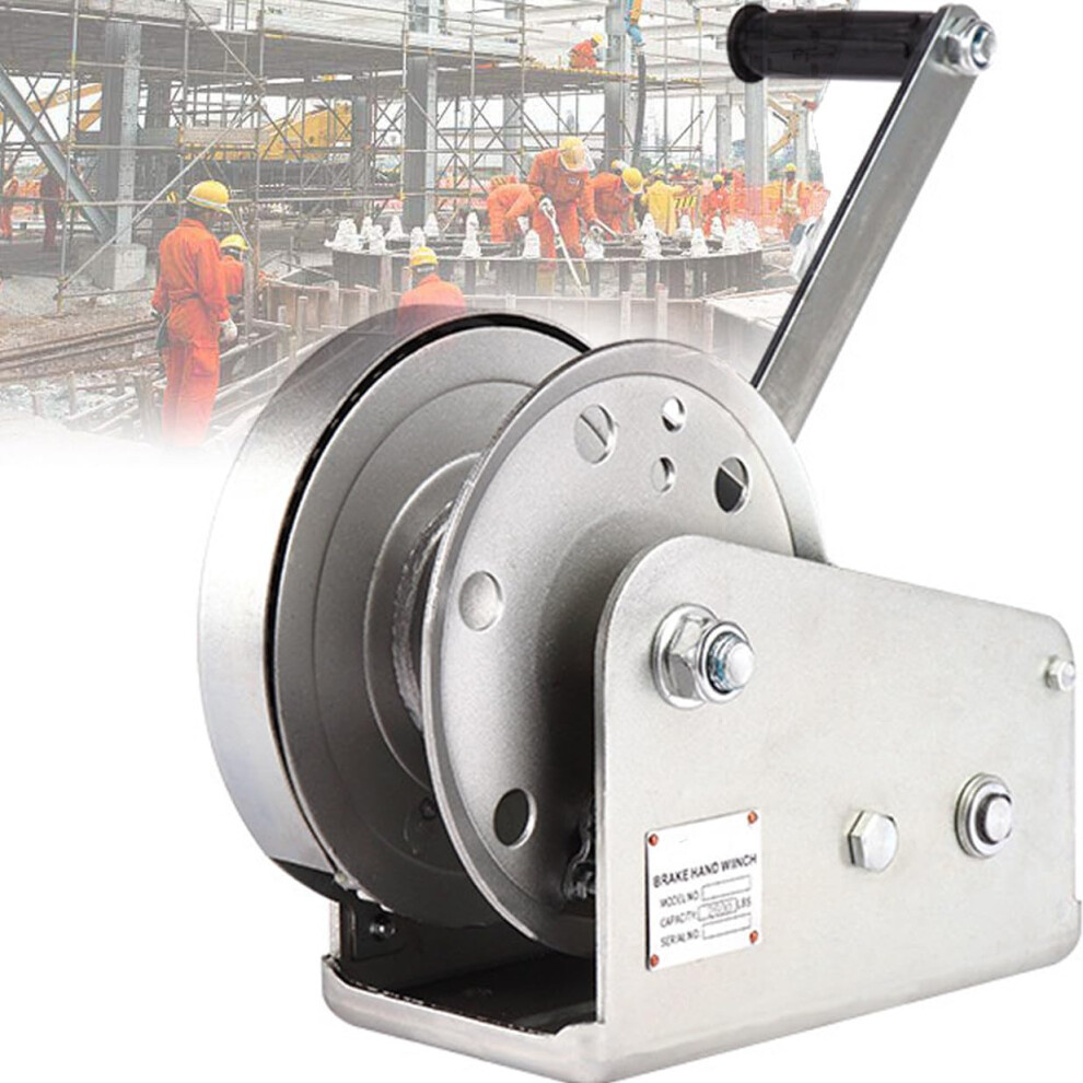 Heavyduty Hand Winch Metal Crank Ratchet Winch For Boat Trailers Cargo Lifting And Towing 1200 Lb 10M Cable 9105992332250