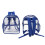 Clear PVC Backpack for School - High Capacity Blue Portable Design 13