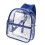 Clear PVC Backpack for School - High Capacity Blue Portable Design 15