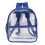 Clear PVC Backpack for School - High Capacity Blue Portable Design 3