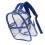Clear PVC Backpack for School - High Capacity Blue Portable Design 8