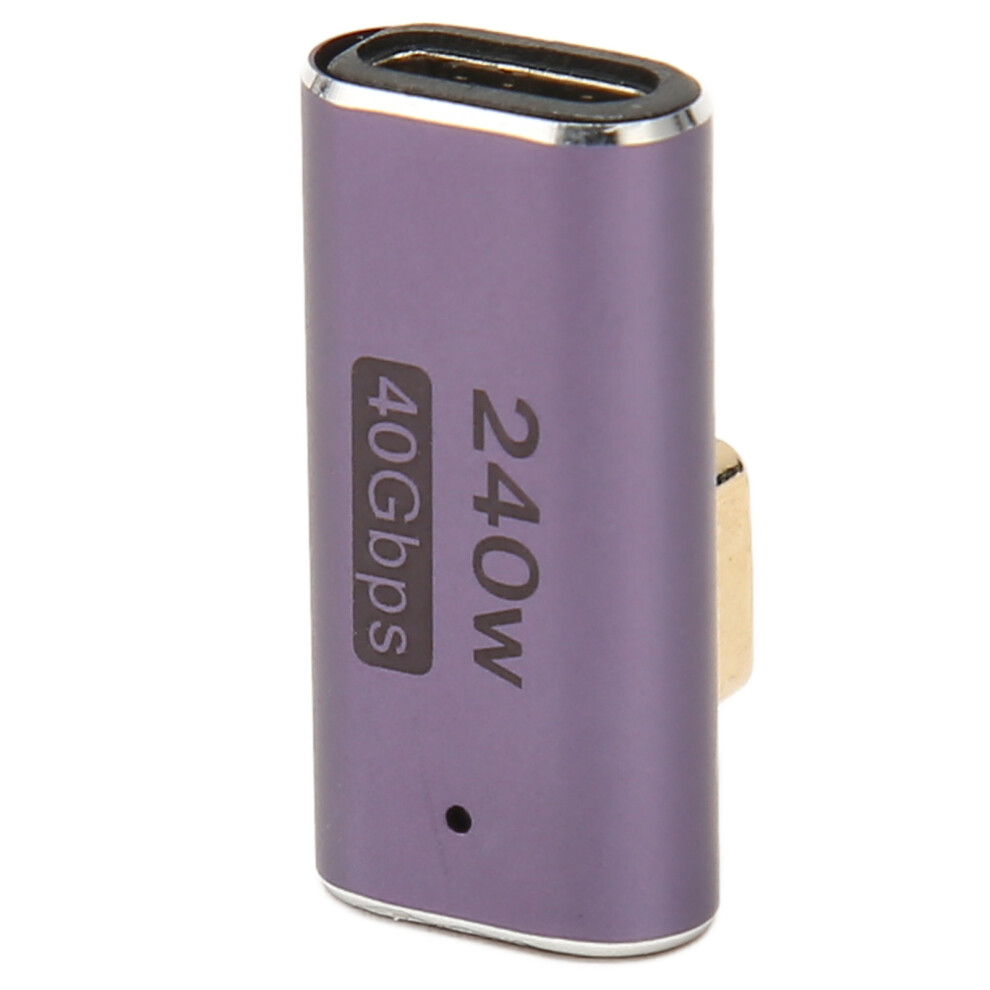 Usb4.0 C 90 Degree Adapter Female To Male Pd 240W 40Gbps 8K 60Hz For Laptops 8201363584769