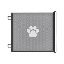 Barrière rétractable pour chien, conception adaptée à -empreinte