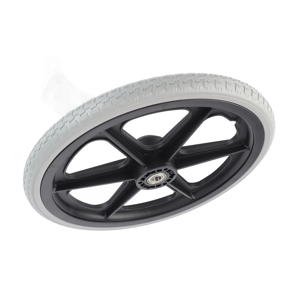 Wheelchair Rear Tire 14in Solid Polyurethane Foam Black Replacement Part