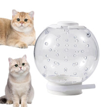 Breathable Cat Muzzle, Mouthpad Kitten Astronaut, Clear Adjustable Hood, 12cm Size, For Aggressive Cats