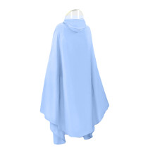 Blauer 3XL Lang PVC Fahrrad Regenponcho 16,6 oz Wiederverwendbar