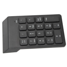 Wireless Numeric Keypad 18 Keys Waterproof USB Receiver for Office &amp; Gaming