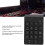 Wireless Numeric Keypad 18 Keys Waterproof USB Receiver for Office & Gaming 3