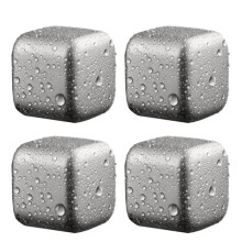 Titaniums Ice Rock For Beverages Metal Fast-Four packs