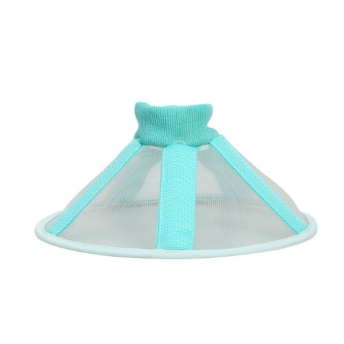 Comfortable Elizabeth Collar For Pet Adjustable Mesh-Blue M